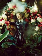 组图：倪妮花丛写真似油画优雅恬静