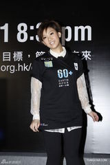 组图：谢安琪助阵低碳环保活动 缅怀哥哥张国荣