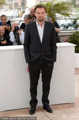 组图：《盖茨比》戛纳发布会 莱昂纳多吸引眼球