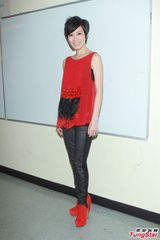 组图：钱嘉乐汤盈盈秀恩爱 人妻梁靖琪同场亮相