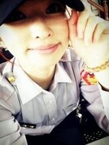 组图：台湾女警花酷似林志玲网络走红