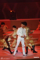 组图：香港歌星庆国庆 谭咏麟梁咏琪领唱文艺晚会