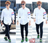 组图：张佑赫清爽亮相机场 飞赴台湾举行粉丝会