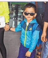 组图：Lucas5岁生日 盘点可爱成长史