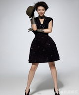 高清组图：高圆圆最新写真 黑裙圆帽俏皮靓丽