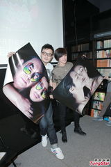 组图：何韵诗黄耀明亮相座谈会 大谈乐坛与工作