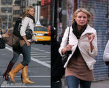 组图：明星爱街拍第二期 秋冬不可缺少各式围巾