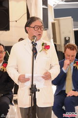 高清组图：霍震霆被问郭晶晶怀孕传闻笑而不语