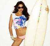 高清组图：C罗女友伊莉娜-莎伊克夏日泳装写真