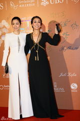 群星闪耀嫣然基金晚宴 王菲旗袍装与李亚鹏恩爱