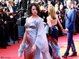 组图：戛纳电影节闭幕式红毯 章子怡走光