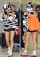 组图：4minute等歌手结束日本公演 轻松飞抵韩国