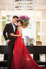 组图：Ella唯美婚纱照出炉 称两年后开始造人