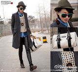 明星爱街拍第15期：女星皮裤VS男星哈伦裤搭配