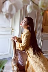 组图：张辛苑巴黎浪漫写真 法式优雅爱的海洋