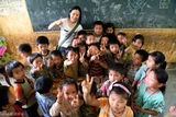 组图：江一燕爱心支教7年 影像记录感动瞬间