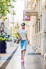 组图：韩丹彤拍街拍大片 为爱狂奔展纽约风情