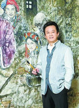 组图：朱军画笔下的央视女持人个个传神
