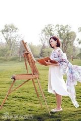 组图：刘孜初秋养心之旅 演绎户外氧气大片