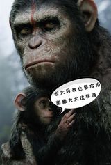 组图：《猩球崛起》公映 网友掀起恶搞热潮