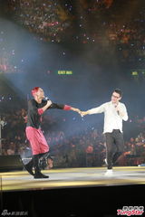 组图：张智霖红磡演唱会 切蛋糕为张学友庆生