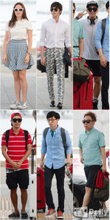 组图：《无挑》应援团赴巴西 机场时尚大比拼