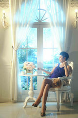 高清图：小范冰冰杨慧娇酷暑献清凉 代言高档别墅