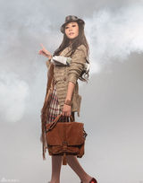 高清图：苗圃秀乡村怀旧装束 英伦风与优雅混合