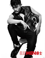 组图：耿乐黑白大片 野性逼人演绎致命诱惑