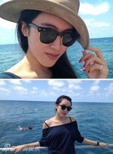 组图：潘石屹儿媳生活照曝光 上围丰满身材姣好