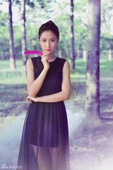 组图：陈彦妃梦幻写真曝光 黑翼天使显神秘