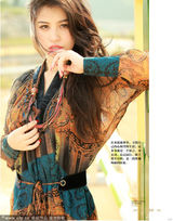 组图：刘翔太太葛天大片 展迷人身材风情万种