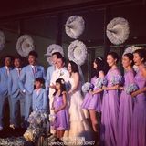 组图：王中磊补办婚礼 那英当伴娘宋丹丹抢花球