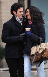 高清组图：《绯闻女孩》纽约热拍 两女星明争暗斗