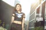 明星爱街拍：杨子姗短发帅出质感诠释多维度美