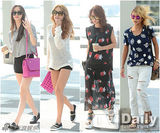 组图：韩团SISTAR亮相机场 太阳镜显时尚