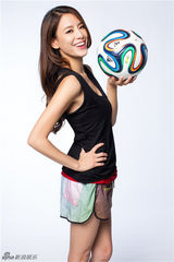 组图：江语晨性感足球大片 活泼动感运动魅力