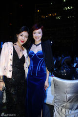 组图：杨恭如金巧巧性感礼服现身慈善活动