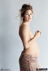 组图：超模杜晨-科洛斯大肚照 高呼我要生女儿