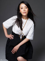 组图：车永莉曝时尚写真 散发成熟知性美