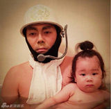 组图：日本父女逗比泡澡照走红 蠢萌犯二又有爱