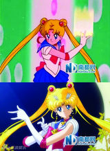 组图：新旧《美少女战士》对比 月野兔变锥子脸