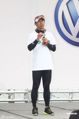 组图：拥抱丝路公益长跑亮相台北 宣传水资源保护