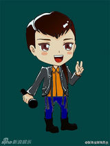 组图：好声音张玮Q版潮人造型逗趣喜人