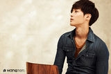 高清图：韩星金贤重时尚写真仔装显劲酷魅力