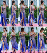 组图：富川电影节红毯 女星肩带滑落走光露乳