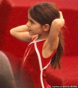 组图：小苏瑞猛练体操 奥运“种子”初长成