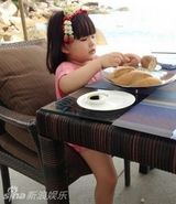 组图：王诗龄卖萌照撞脸童年王菲