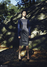 组图：姚晨纽约拍摄大片 光影斑驳塑造另类美感