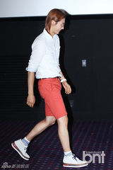 组图：韩团B1A4助阵动画片《Turbo》试映会